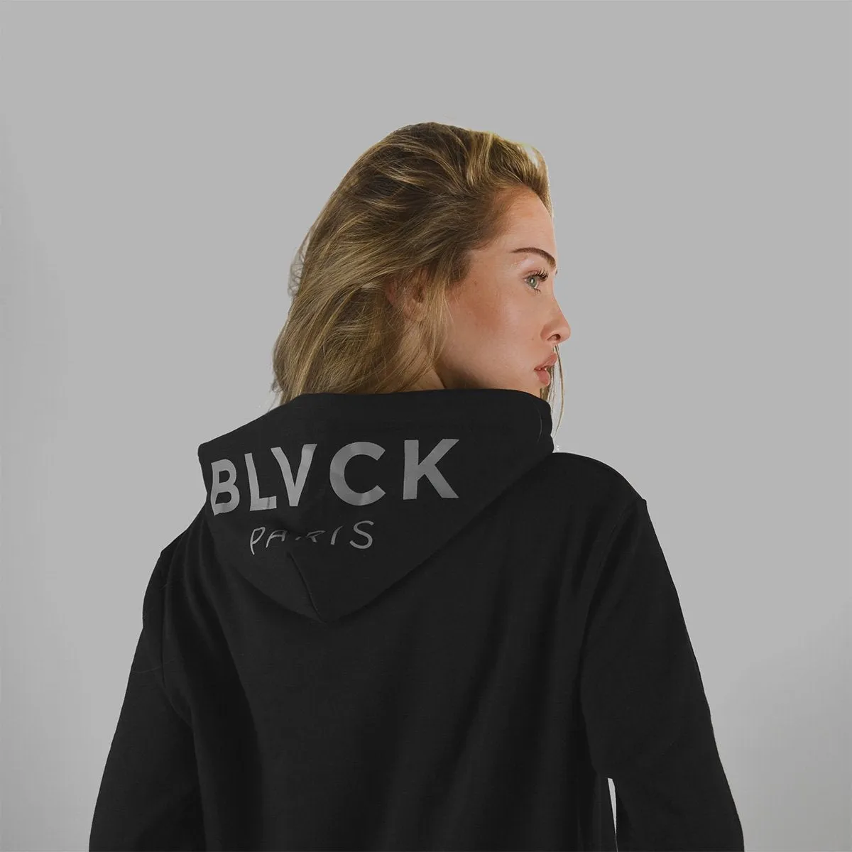 Blvck Hoodie Zipper Roses