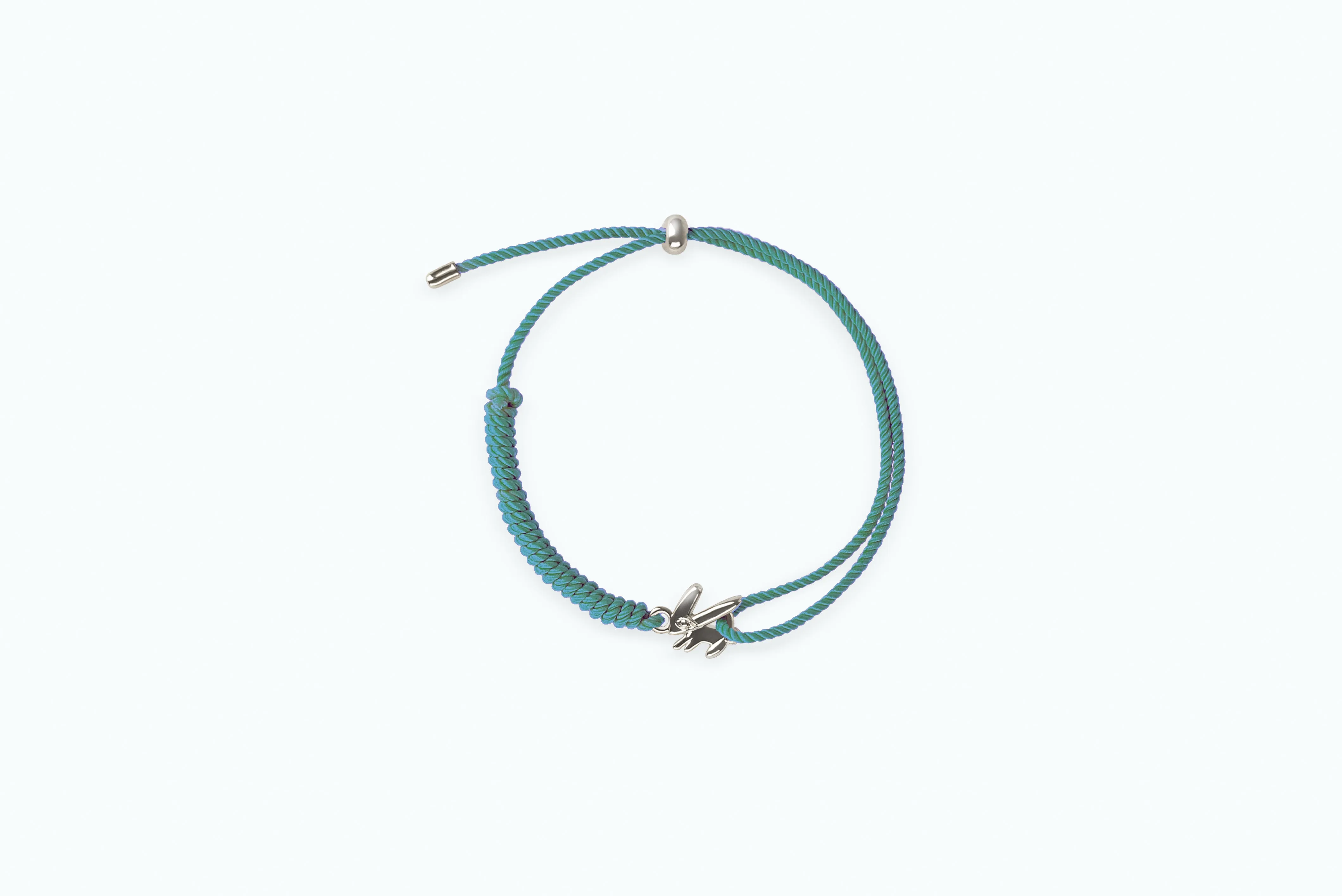 Bunny Vitamin Anklets Silver Celadon Green