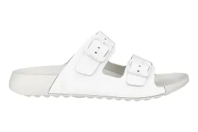 Ecco Cozmo Buckle Bright White Patent Womens