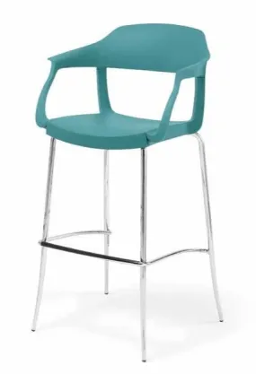 Evo Counter Stool with Arms by Green