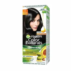 Garnier Color Naturals Crème Hair Colour - Shade 1 Natural Black 35 ml   30 g