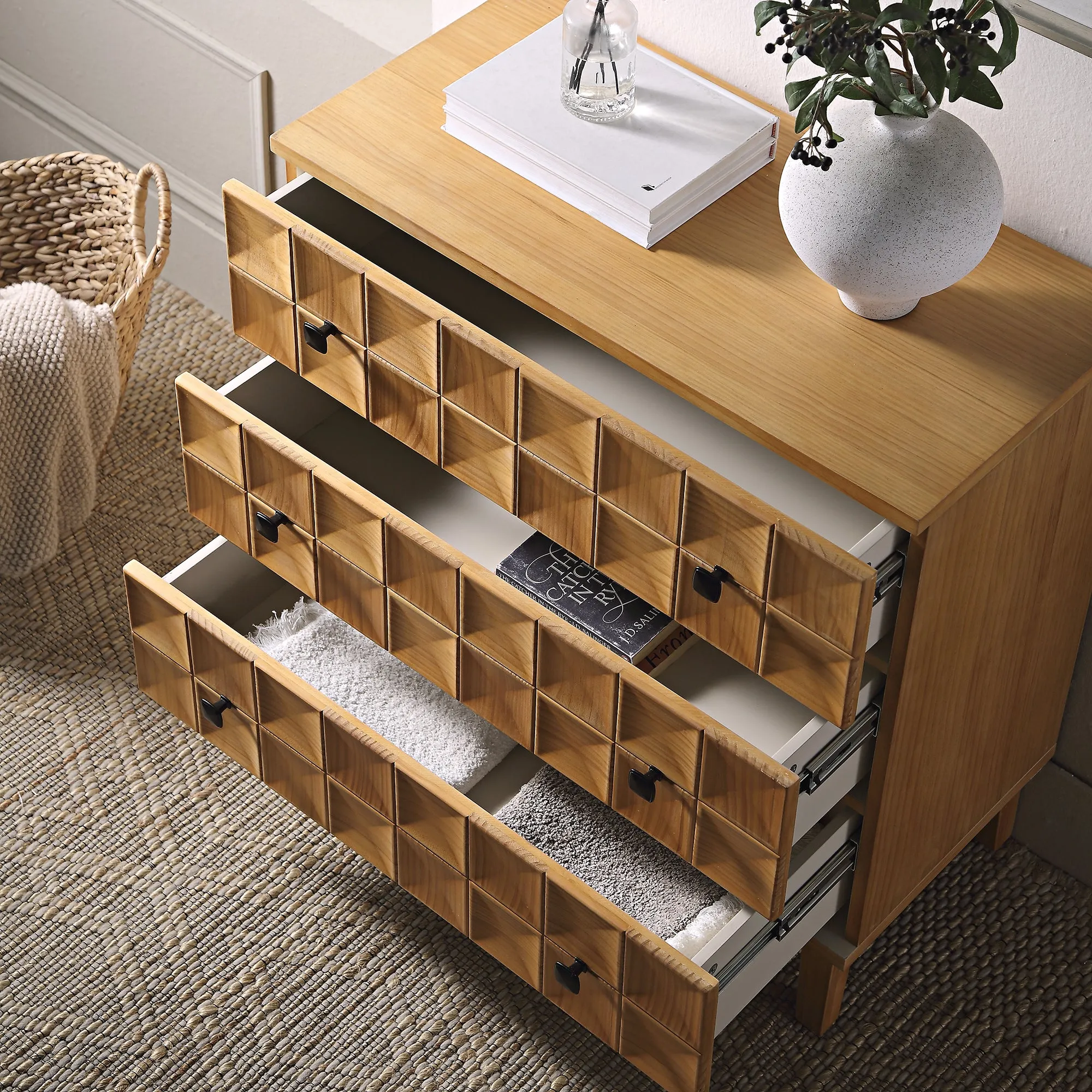 Gibbs Chest of 3 Drawers, Natural