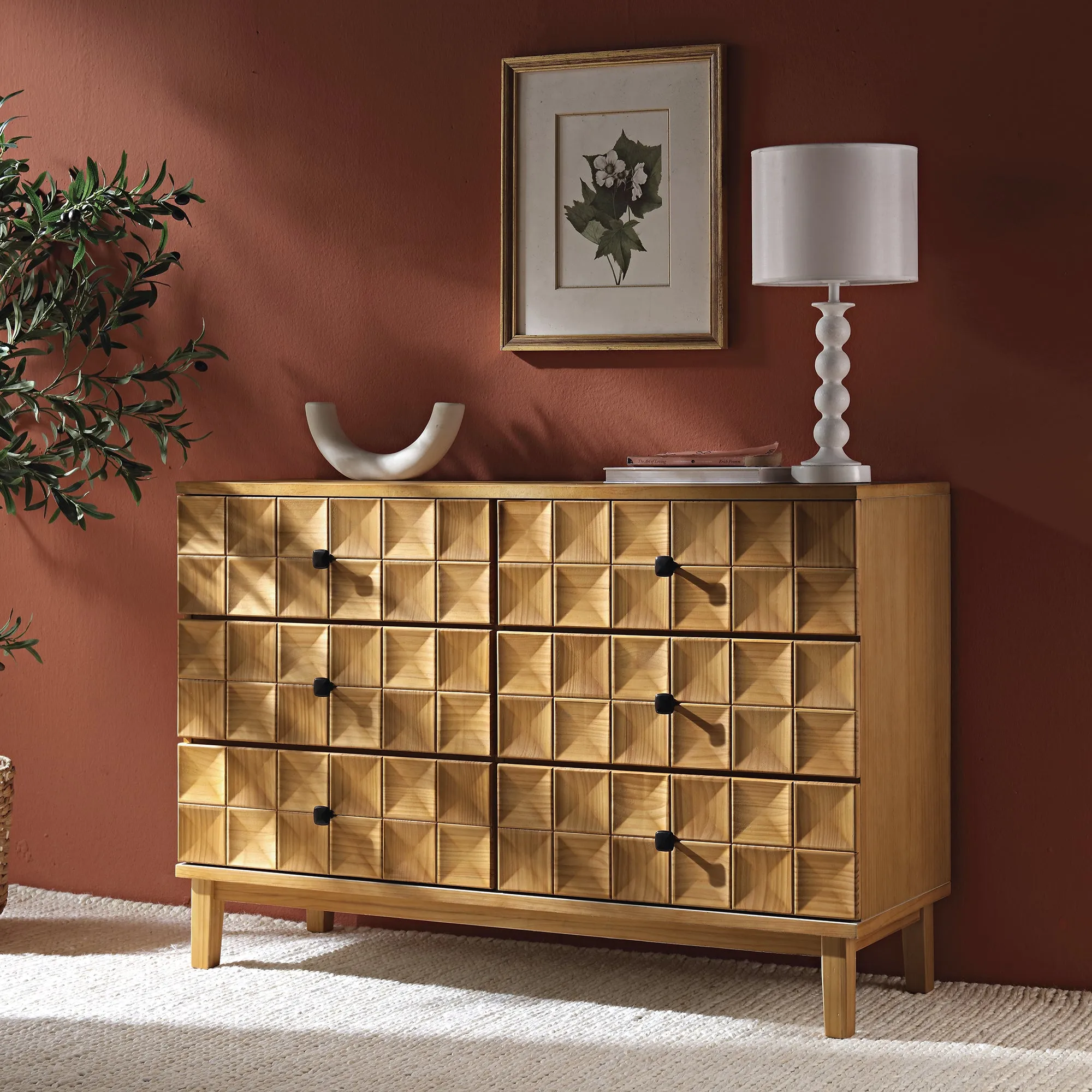 Gibbs Chest of 6 Drawers, Natural