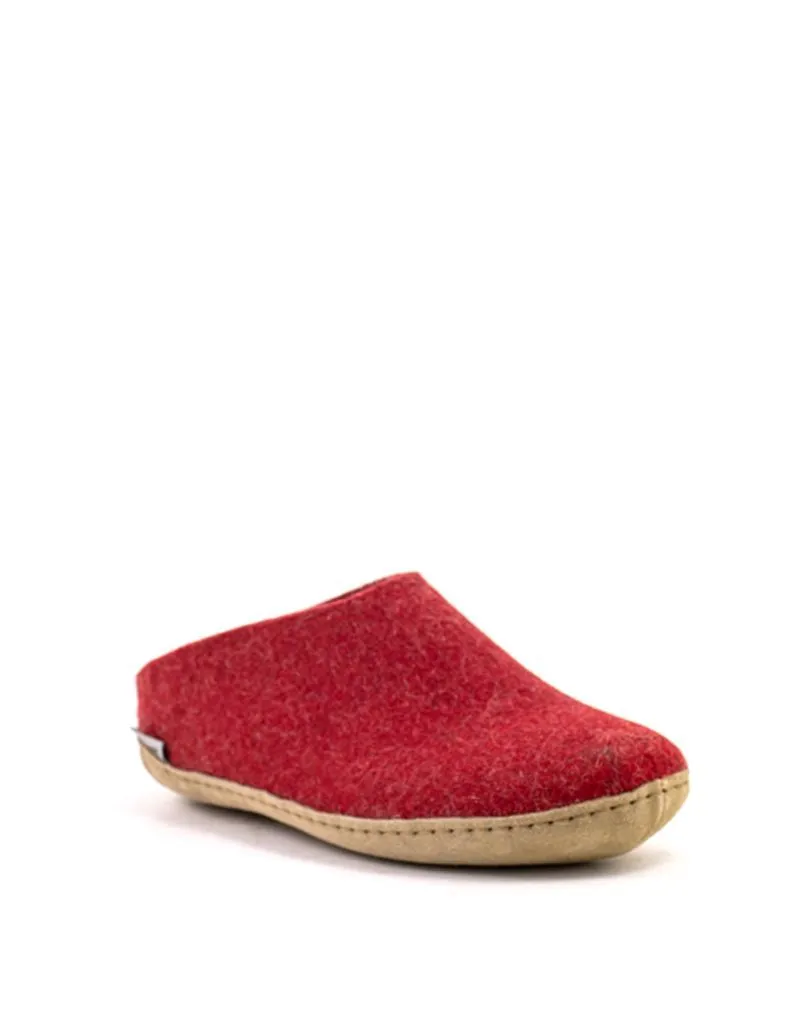 Glerups Slip-on Suede Sole-Red