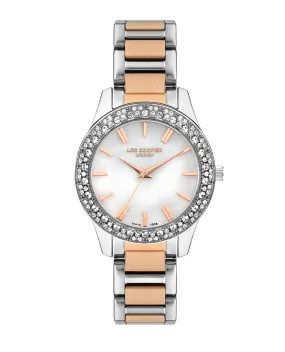 Lee Cooper LC07869.520 Women's Super Metal Silver/Rose Gold Watch