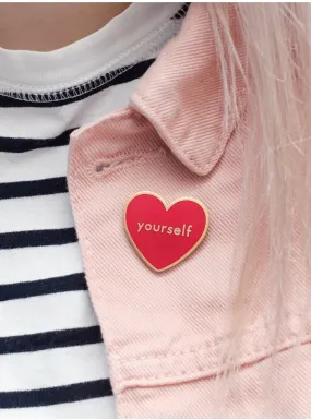 Love Yourself Enamel Pin - Heartwarming Kids Accessories