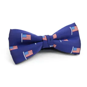 Navy American Flag Bow Tie