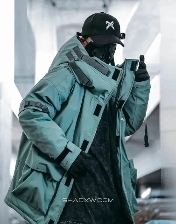 Techwear green bomber