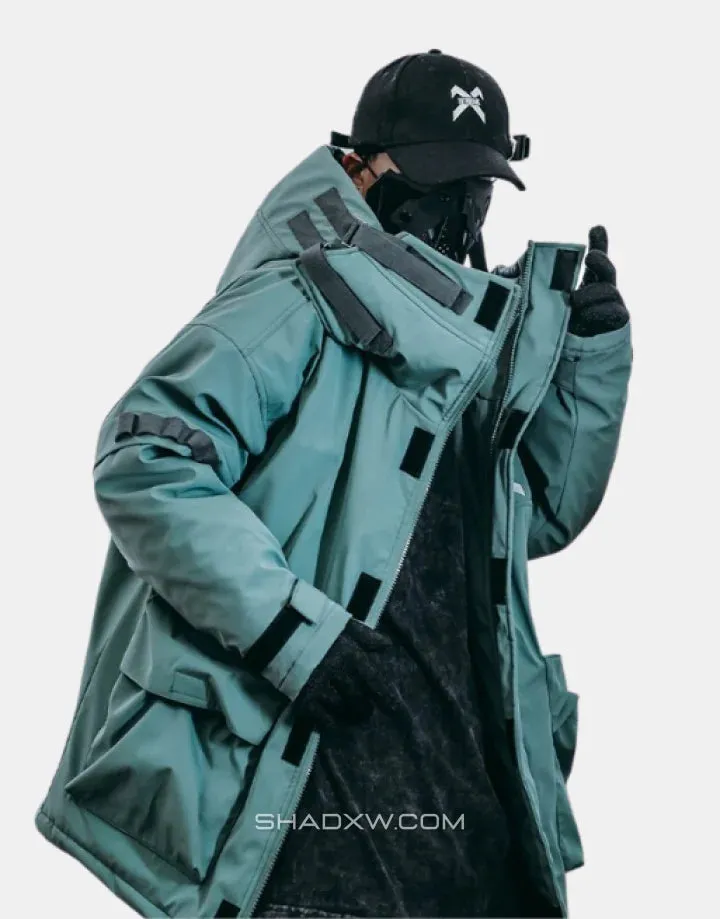 Techwear green bomber